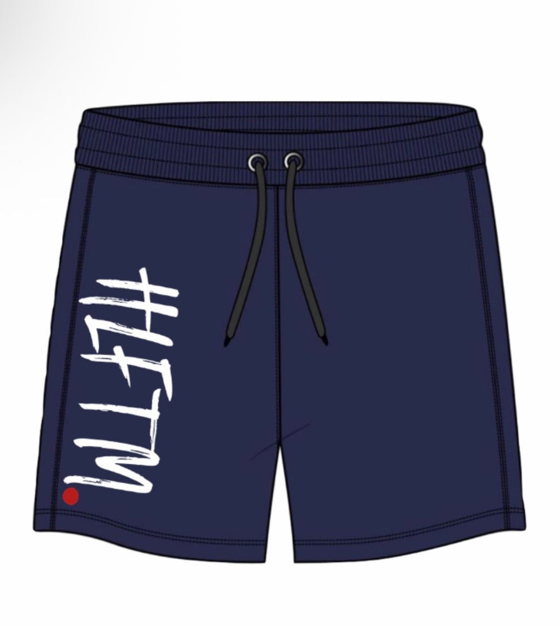 Sideways gym shorts