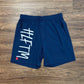 Sideways gym shorts