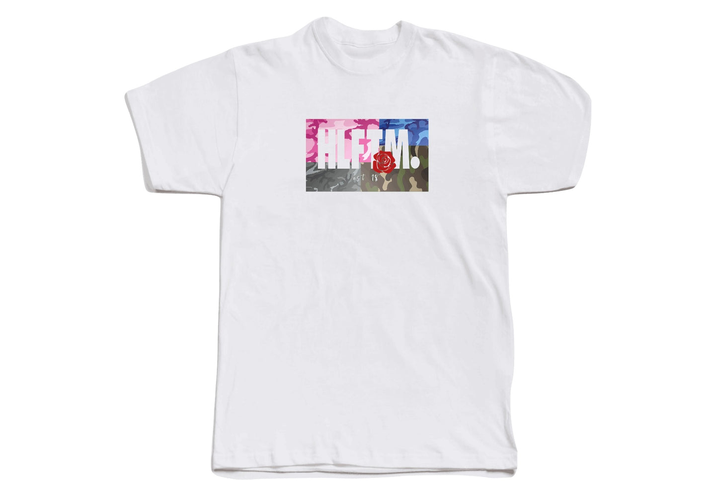 4 camos border Tee